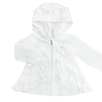 White weeme summer baby frill coat