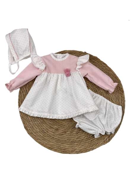 Babyferr dotty angel dress set - 2-3 weeks turnaround