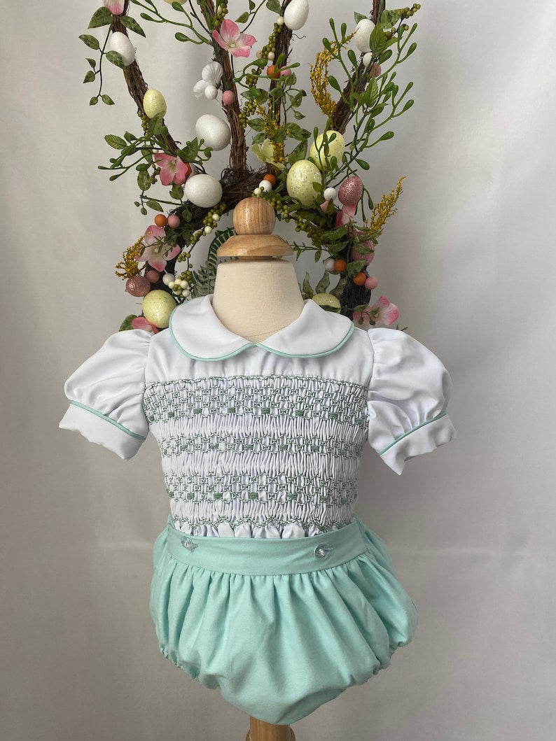 Smocked classic set - HANDMADE IN USA 6-8WK TURNAROUND