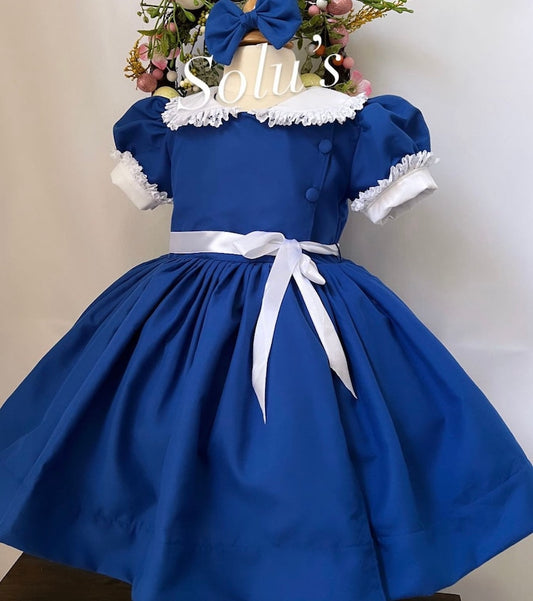 Smocked vintage style dress - HANDMADE IN USA 6-8WK TURNAROUND