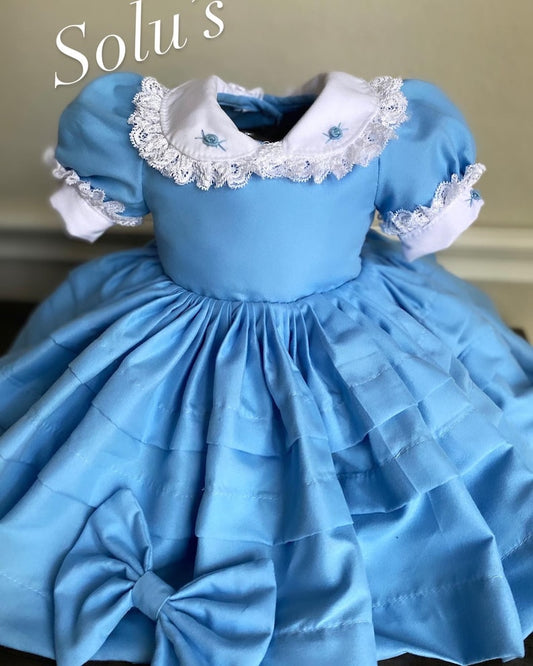 Smocked classic dress - HANDMADE IN USA 6-8WK TURNAROUND