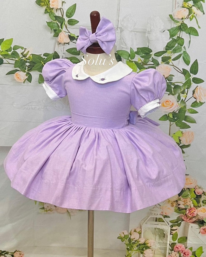 Smocked classic dress - HANDMADE IN USA 6-8WK TURNAROUND