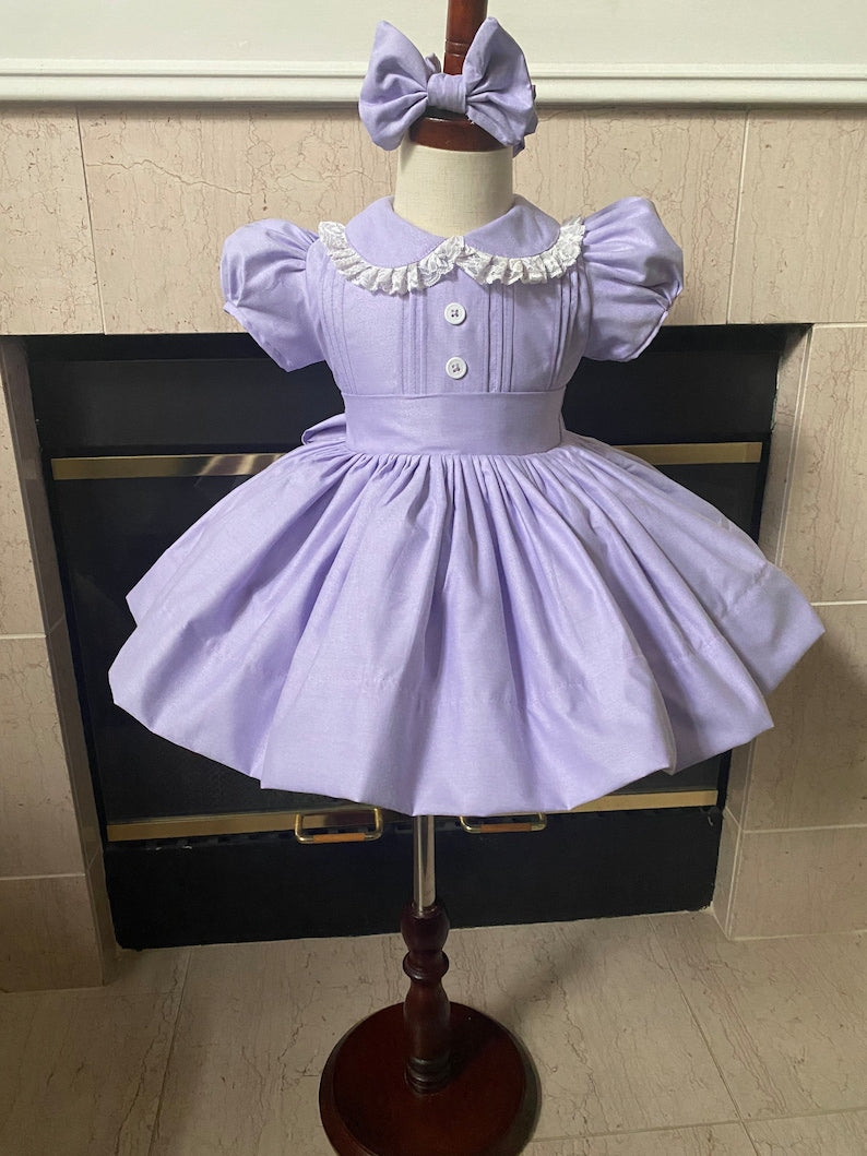 Smocked vintage princess dress - HANDMADE IN USA 6-8WK TURNAROUND