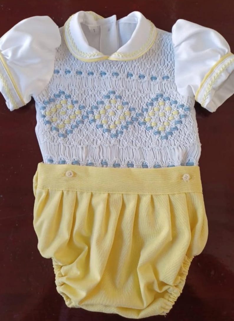 Smocked classic short set - HANDMADE IN USA 6-8WK TURNAROUND