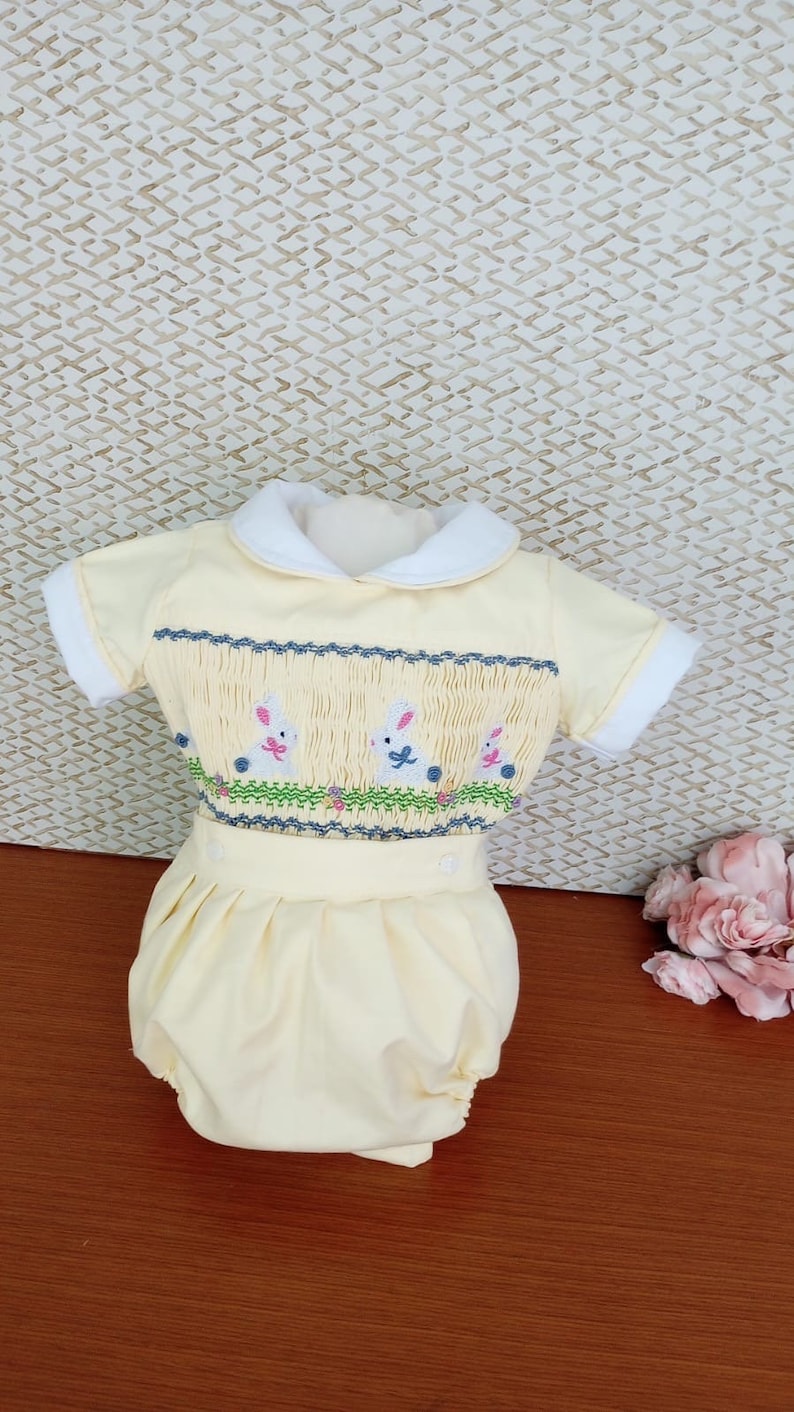 Smocked classic easter set - HANDMADE IN USA 6-8WK TURNAROUND