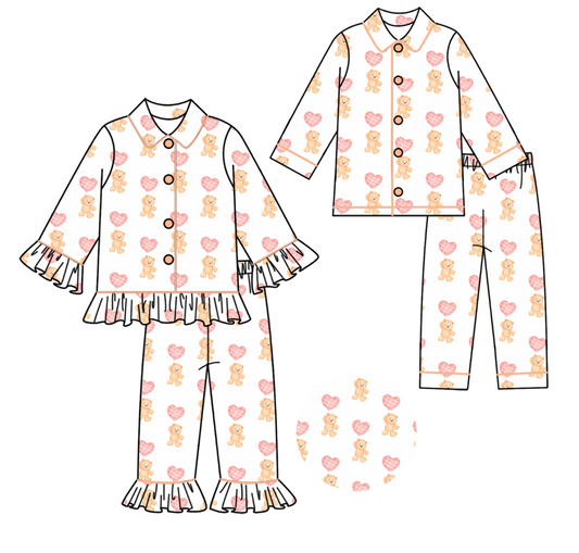 LPP EXCLUSIVE valentines bear pyjamas (January delivery)