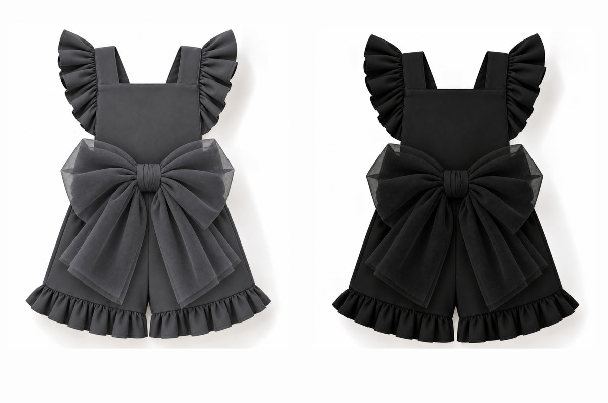 LPP SCHOOL UNIFORM - Tulle bow romper (DELIVERY FEBRUARY)