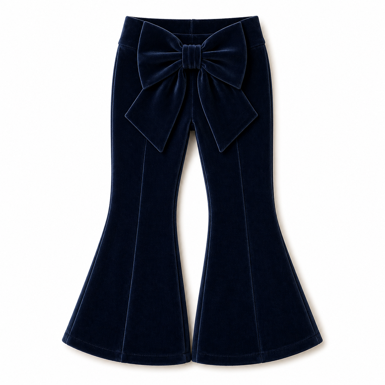 LPP EXCLUSIVE navy velvet bow flares - End November delivery