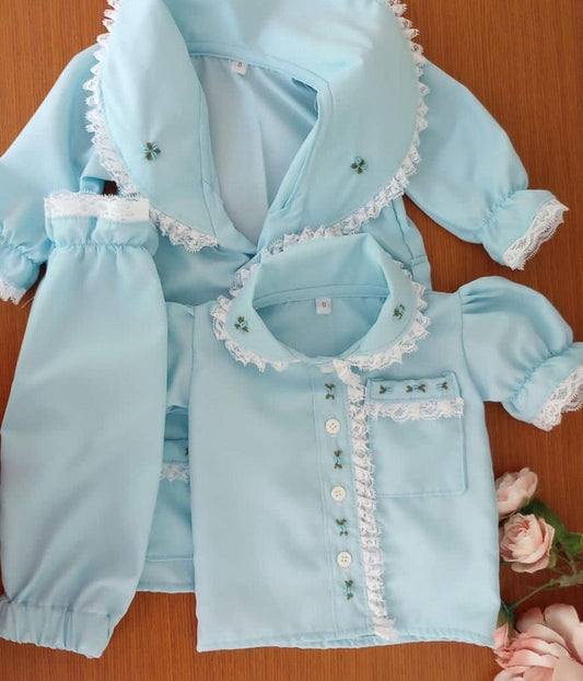 Smocked pyjama set - HANDMADE IN USA 6-8WK TURNAROUND