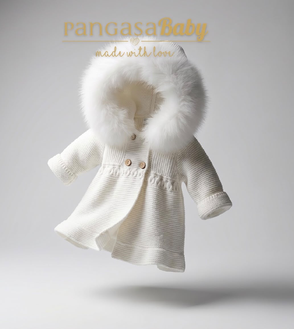 Pangasa A-Line frill jacket REAL FUR - DELIVERY SEPTEMBER