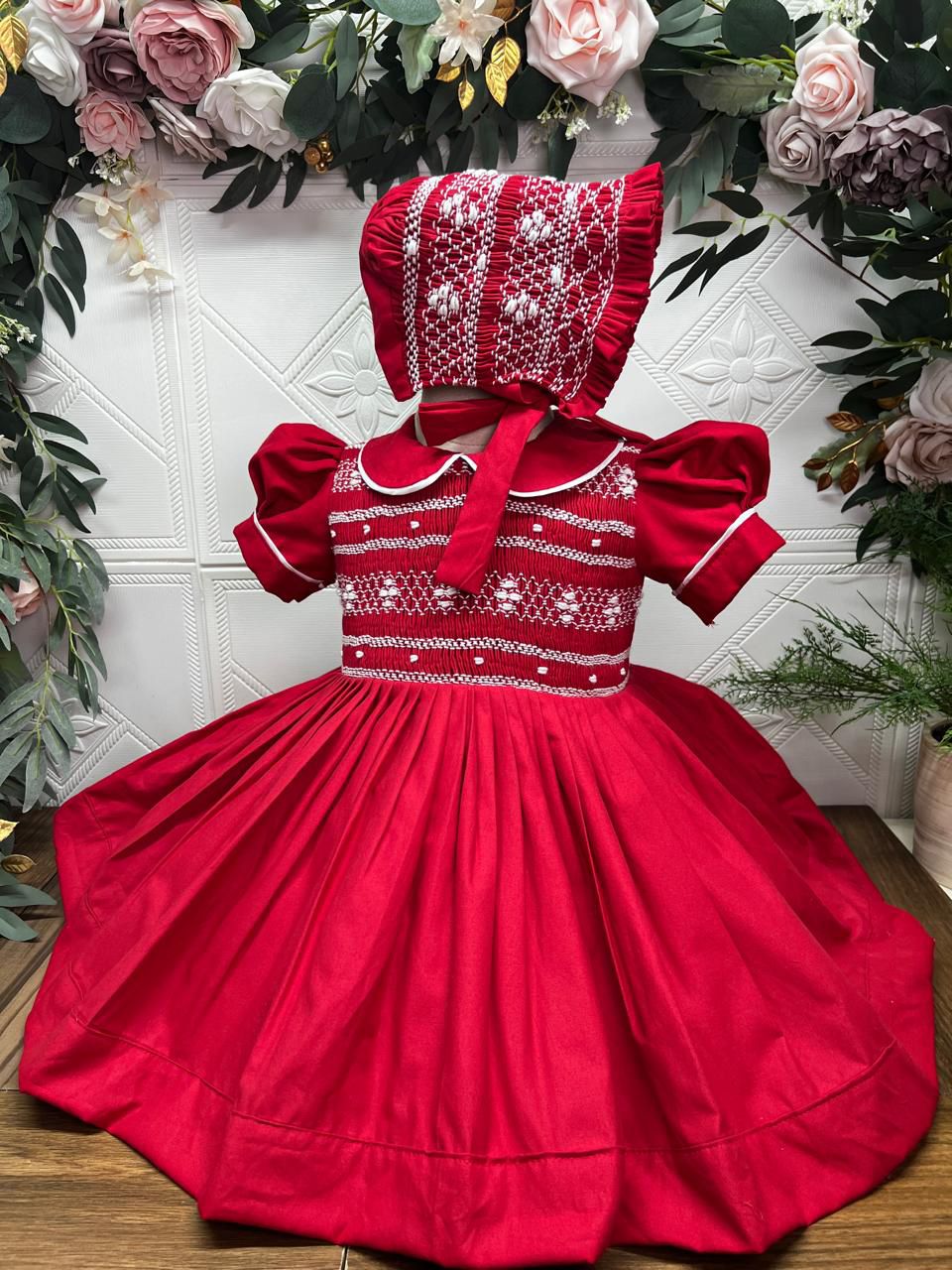 Smocked classic dress - HANDMADE IN USA 6-8WK TURNAROUND