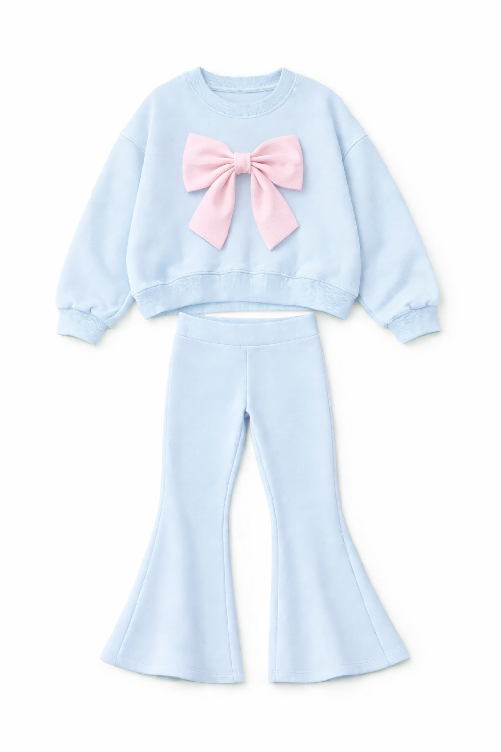 LPP EXCLUSIVES blue bow flare lounge set - End March Delivery.