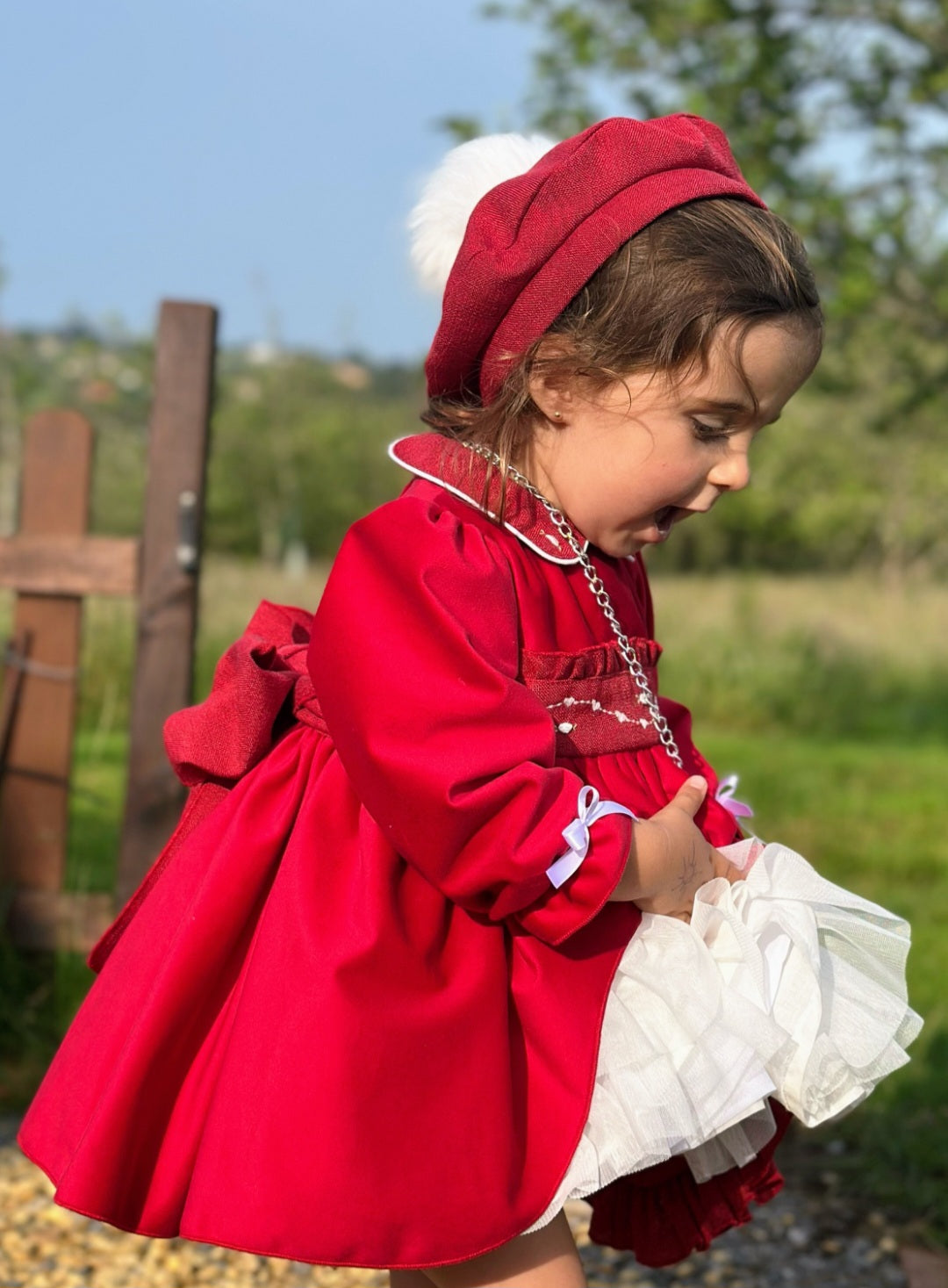 SONATA PREORDER (4-6wk turnaround) - Velvet puffball dress IN25-05