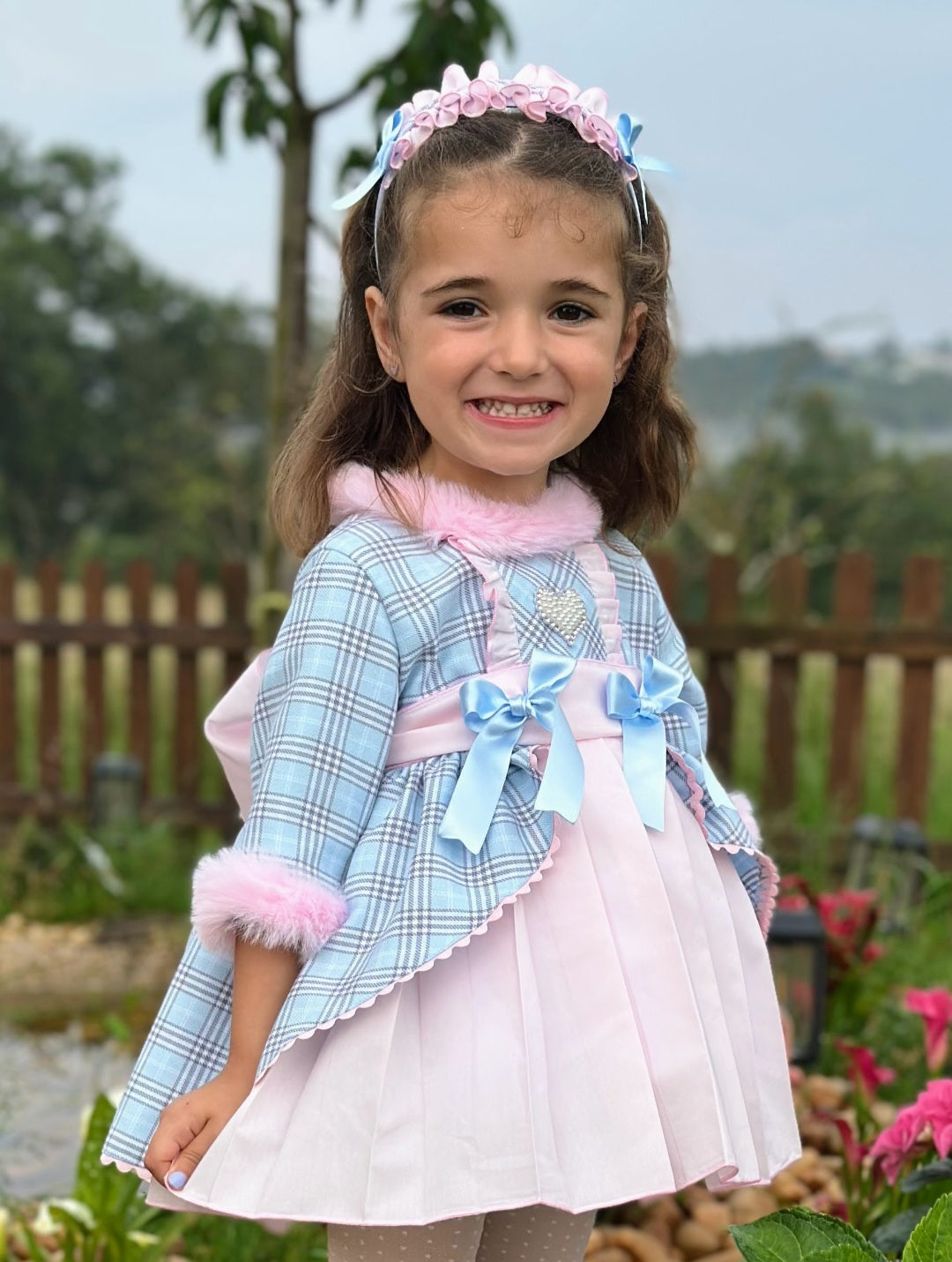 SONATA PREORDER (4-6wk turnaround) - Pink & blue puffball dress IN25-19