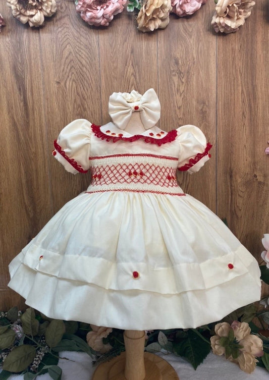 Smocked classic dress - HANDMADE IN USA 6-8WK TURNAROUND
