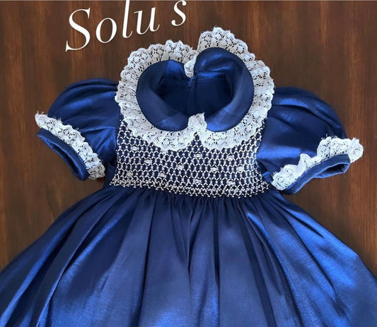 Smocked classic dress - HANDMADE IN USA 6-8WK TURNAROUND