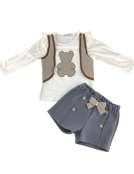 Babybol Barcelona teddy waist coat set - ON ORDER (2-3 weeks turnaround)