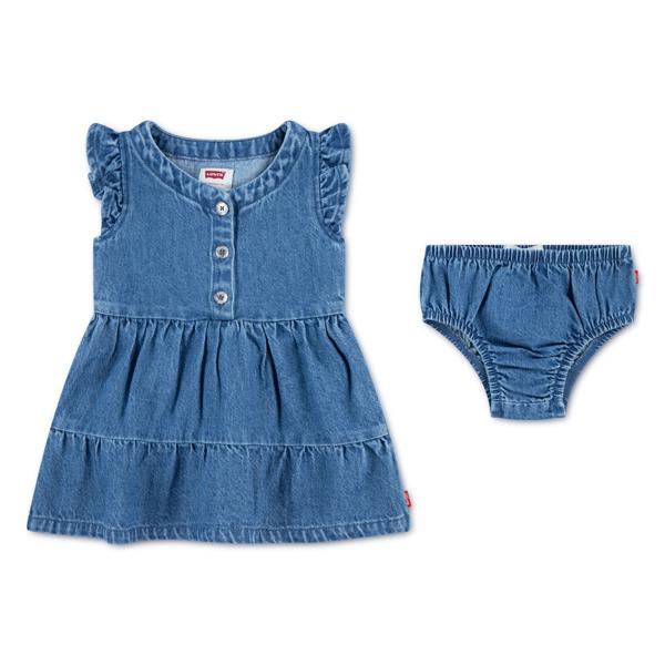 Levi's toddler girls flutter sleeve denim dress