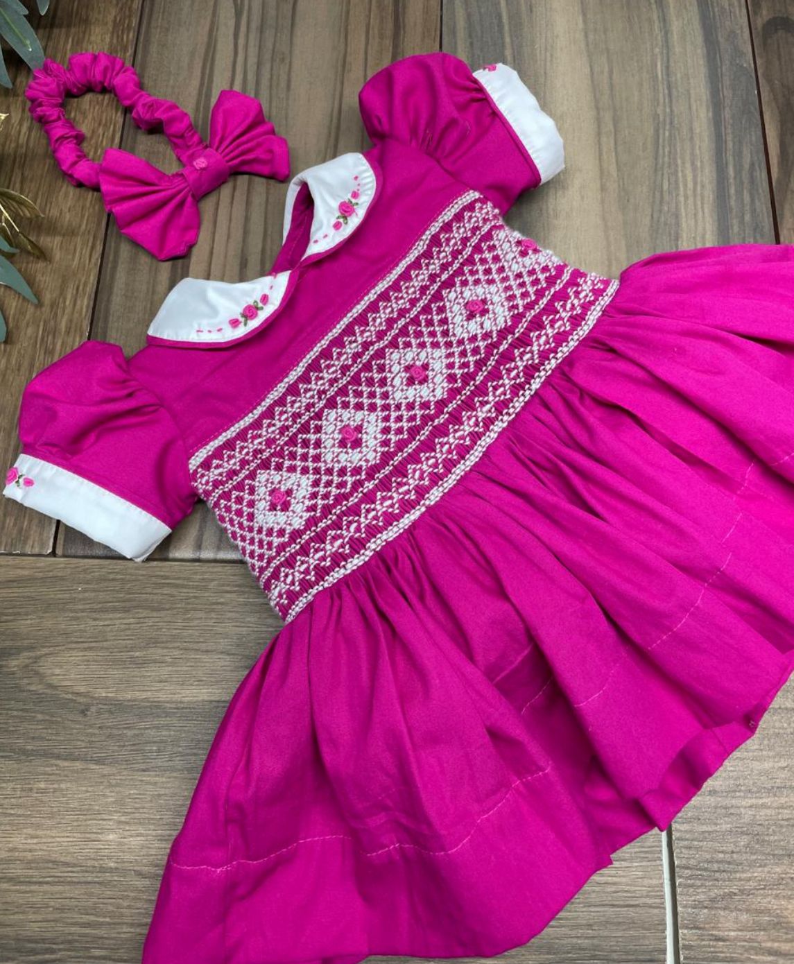 Smocked classic dress - HANDMADE IN USA 6-8WK TURNAROUND