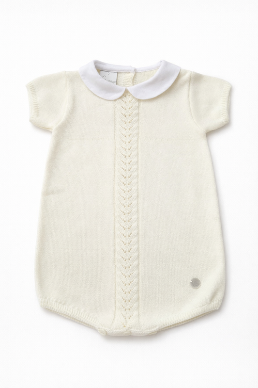 Granlei pastel lemon knit exclusive romper