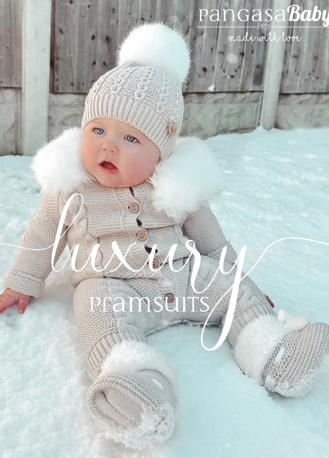 Pangasa cable pramsuit REAL FUR - DELIVERY SEPTEMBER