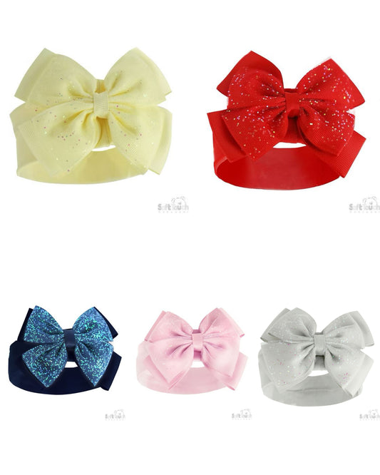 Soft touch glitter baby headands