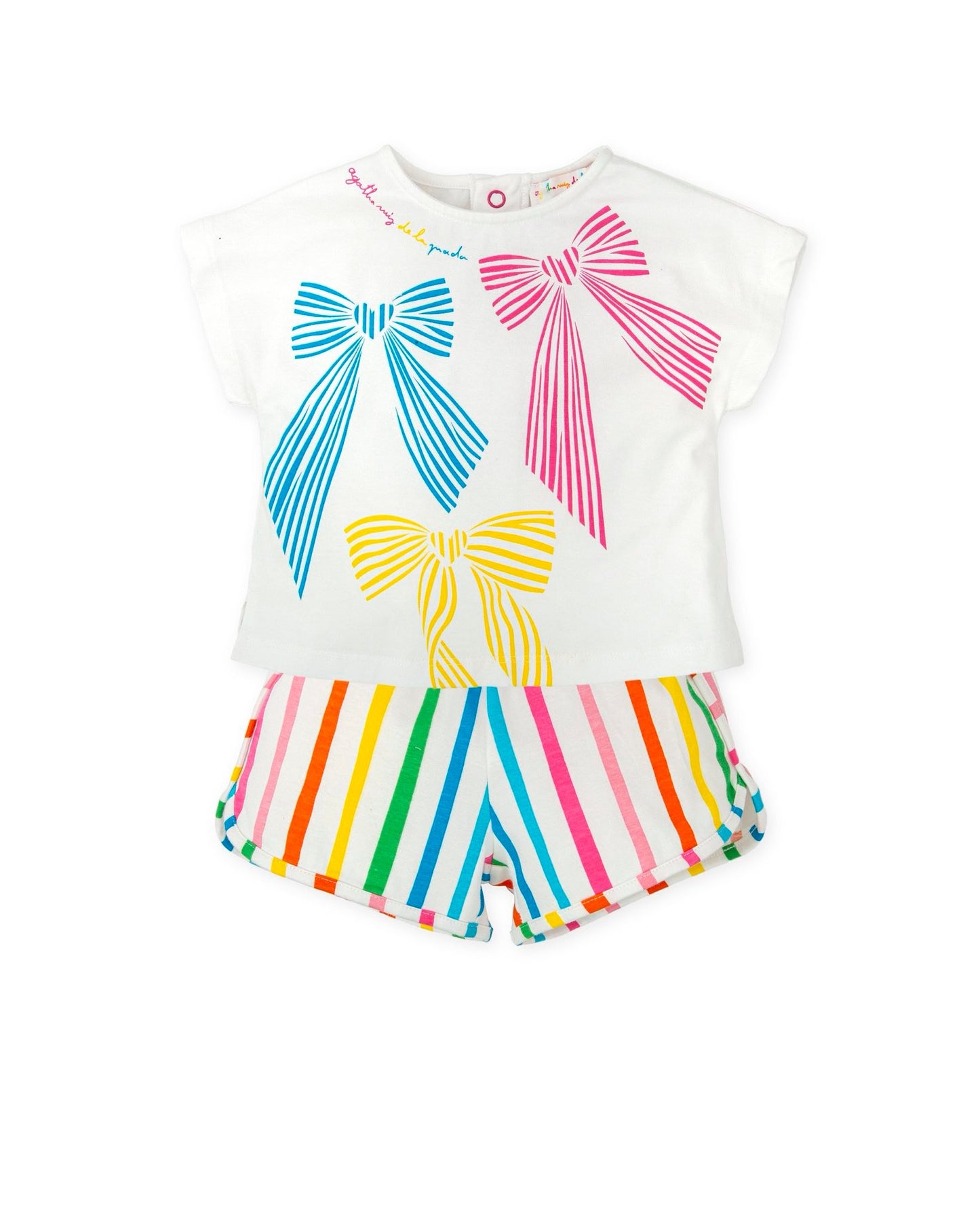 Agatha Ruiz de la Prada striped bow shorts set