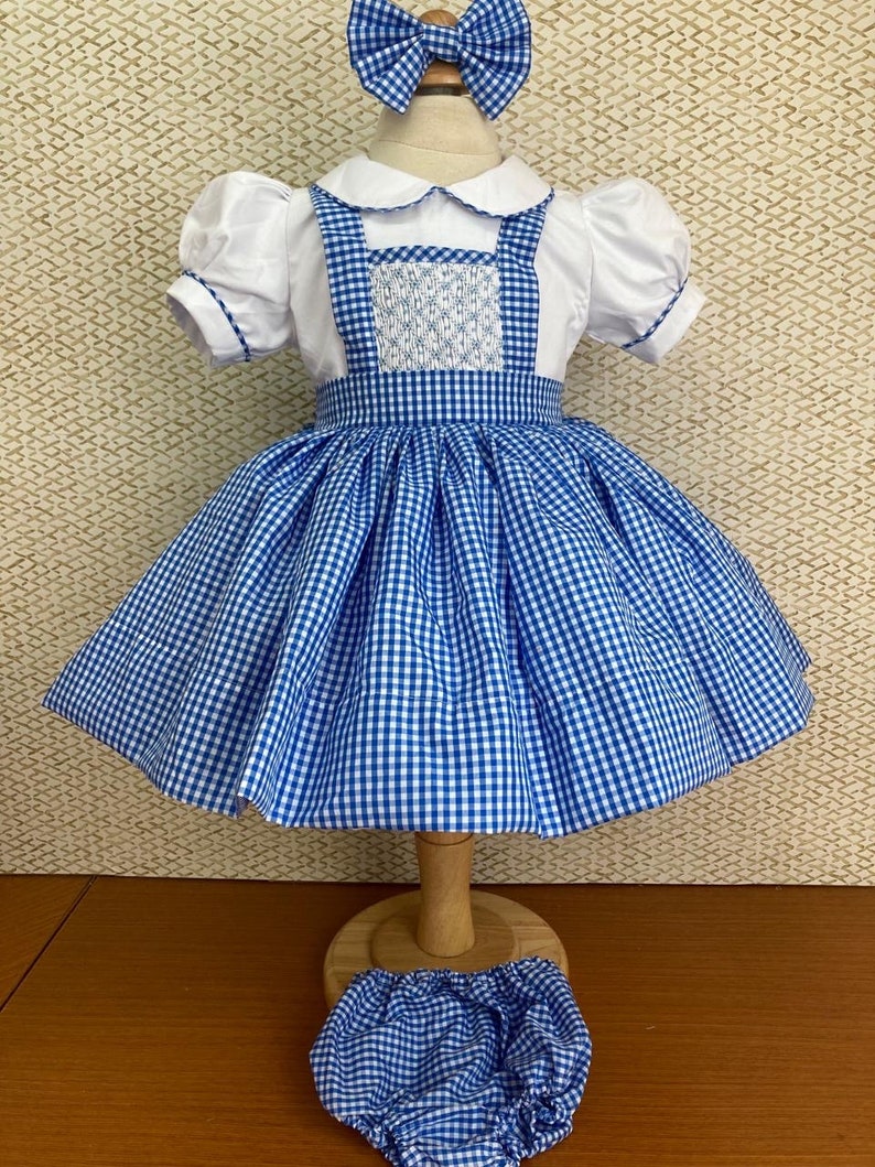 Smocked gingham H-Bar dress - HANDMADE IN USA 6-8WK TURNAROUND
