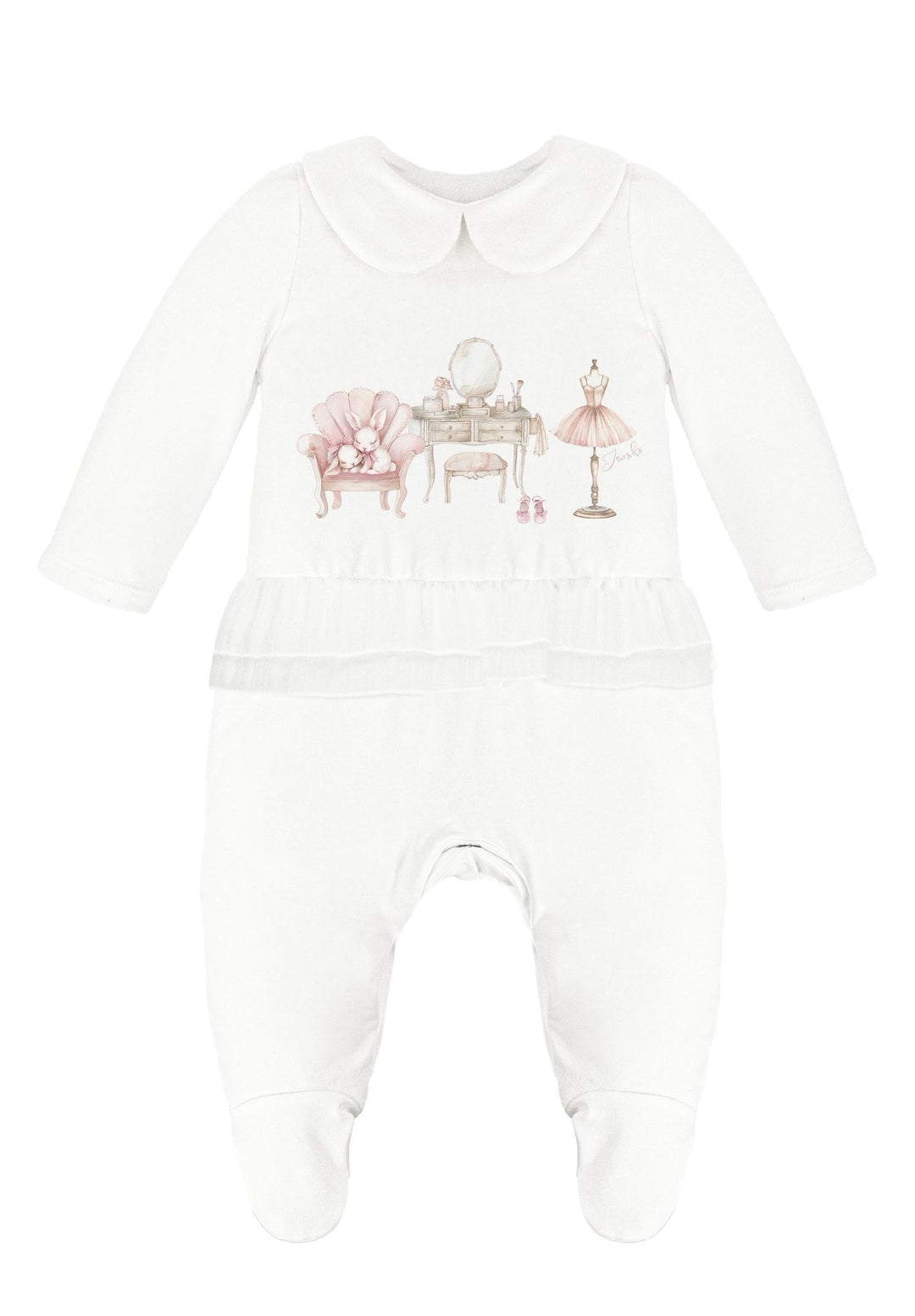 Jamiks vanity bunny sleepsuit
