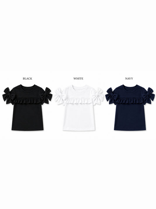 LPP X MAELI EXCLUSIVE SPANISH UNIFORM P.E KIT Frilly Bow T-Shirt - DELIVERY MID AUGUST