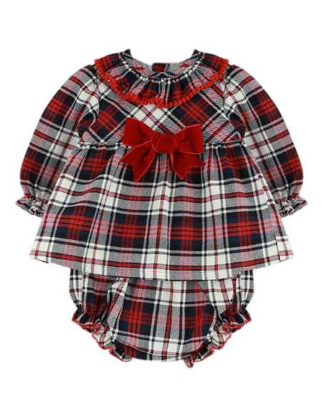 Babyferr tartan bow dress set - ON ORDER (2-3 weeks turnaround)