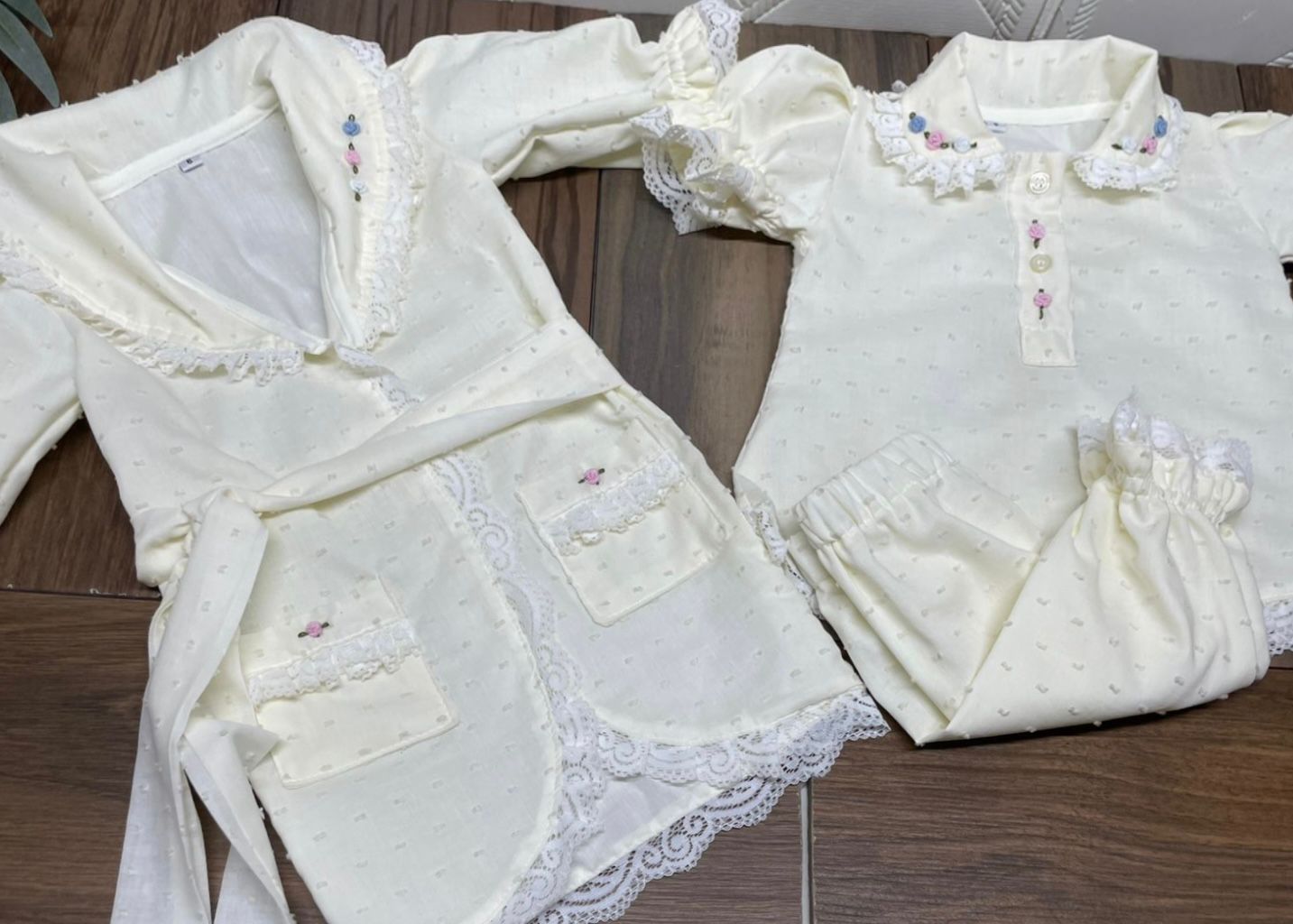 Smocked pyjama set - HANDMADE IN USA 6-8WK TURNAROUND