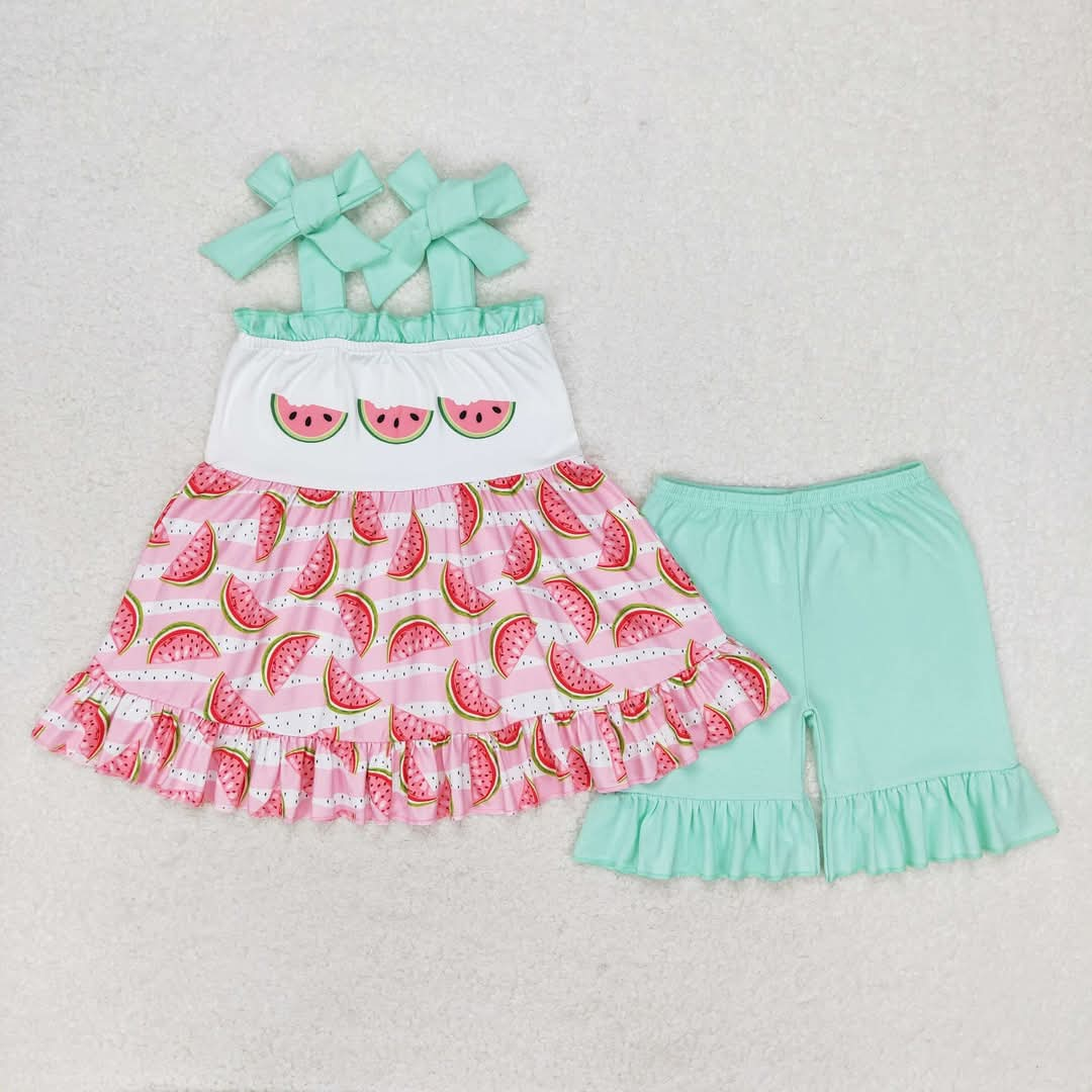 Watermelon frill shorts set - ON ORDER FROM USA (10-14 days turnaround)