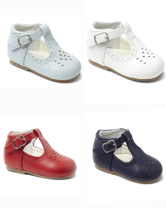 Sevva punched T-Bar shoes