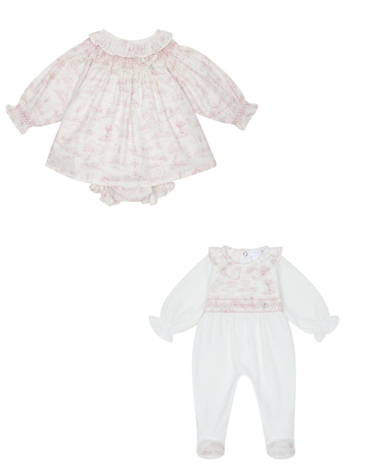 DEOLINDA Romera pink toile collection - IN STOCK