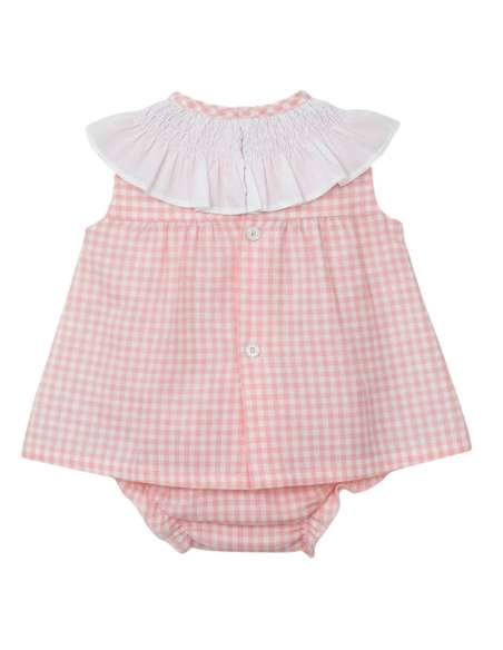 Babyferr pink gingham dress set - 10-14 DAYS TURNAROUND