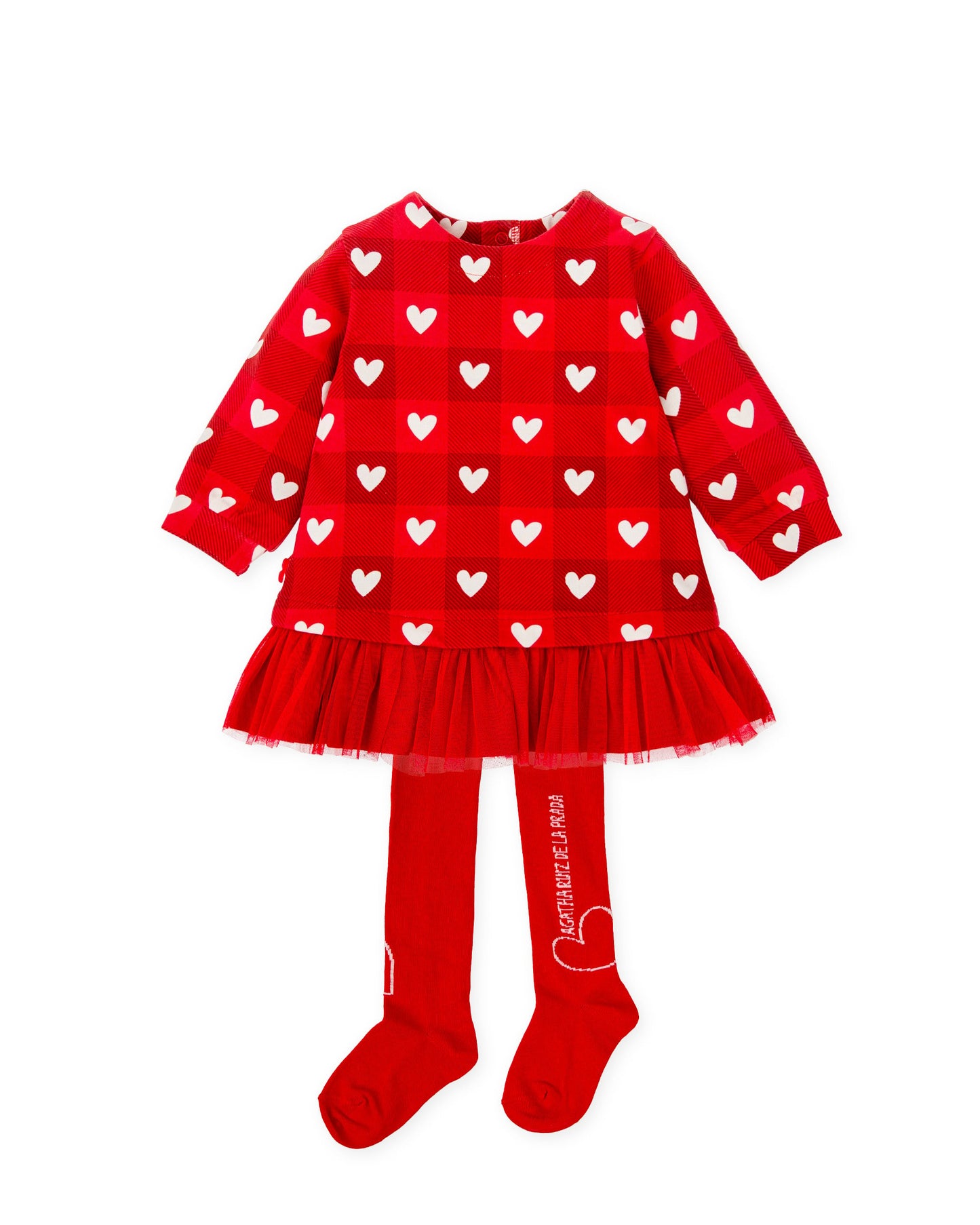 Agatha ruiz de la prada red hearts dress set