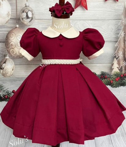 Smocked vintage style dress - HANDMADE IN USA 6-8WK TURNAROUND