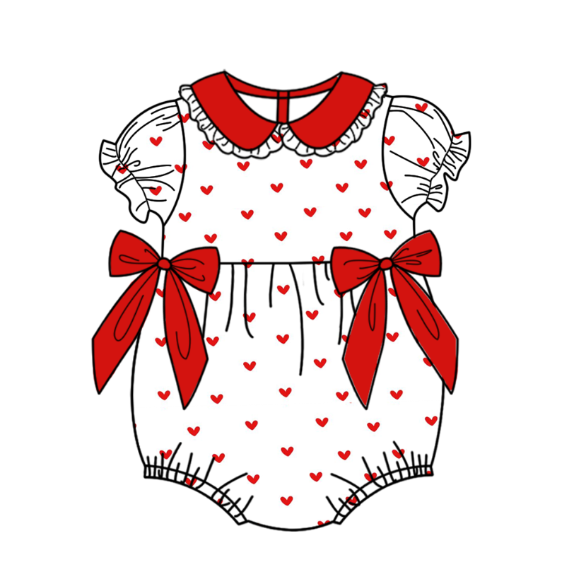 LPP EXCLUSIVE valentines girls romper