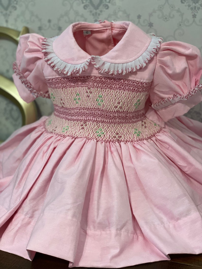 Smocked classic dress - HANDMADE IN USA 6-8WK TURNAROUND