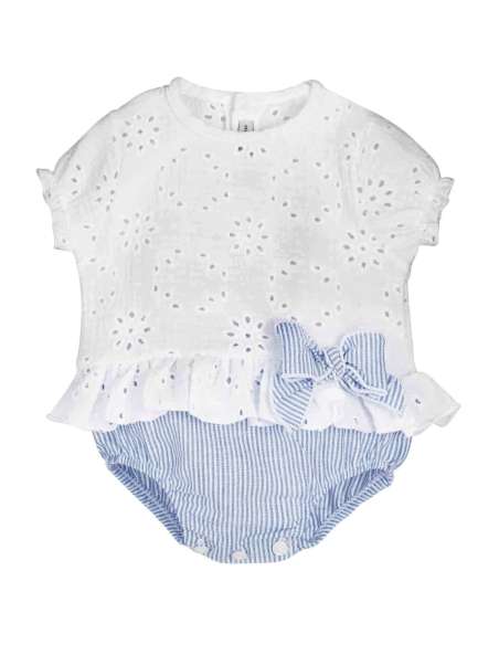Calamaro broderie anglaise romper - 10-14 DAYS TURNAROUND