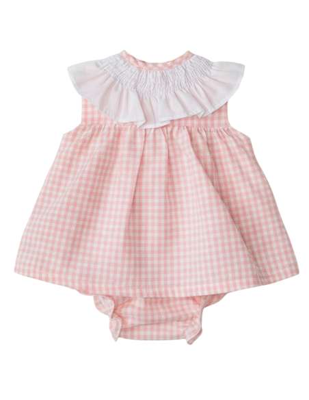 Babyferr pink gingham dress set - 10-14 DAYS TURNAROUND
