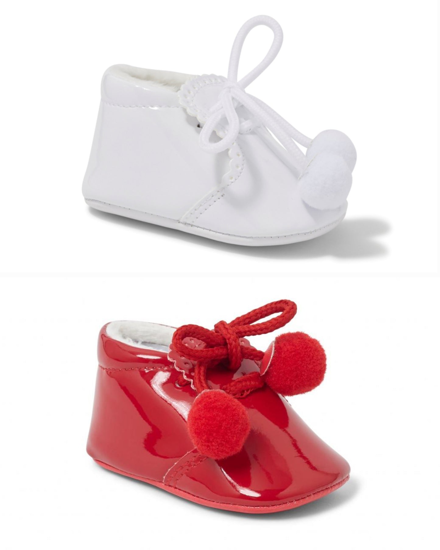 Sevva pom pom soft sole pram booties