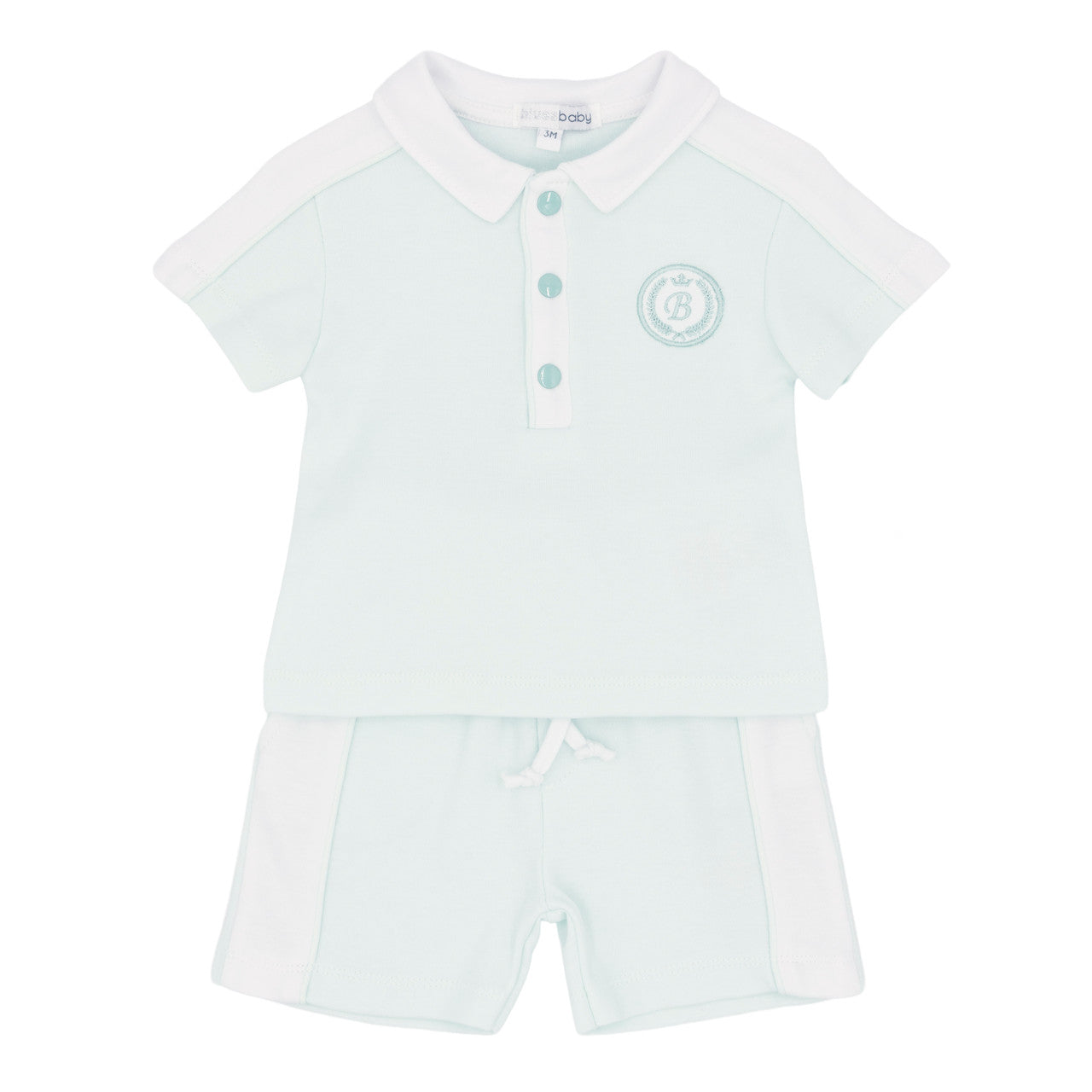 Blues baby mint shorts set