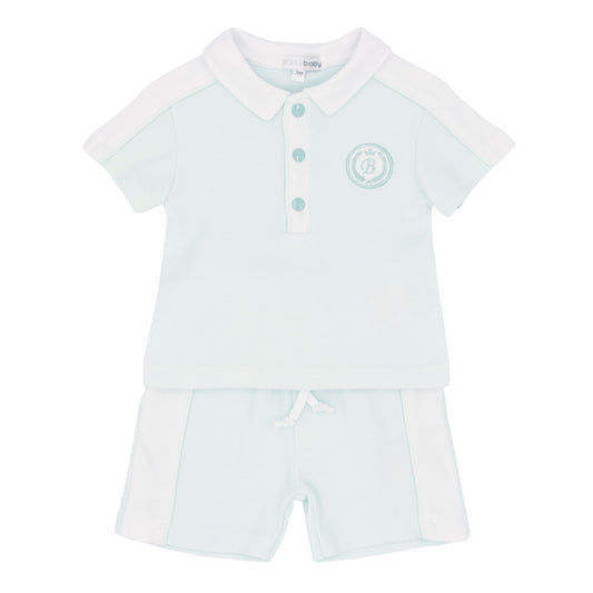 Blues baby mint shorts set