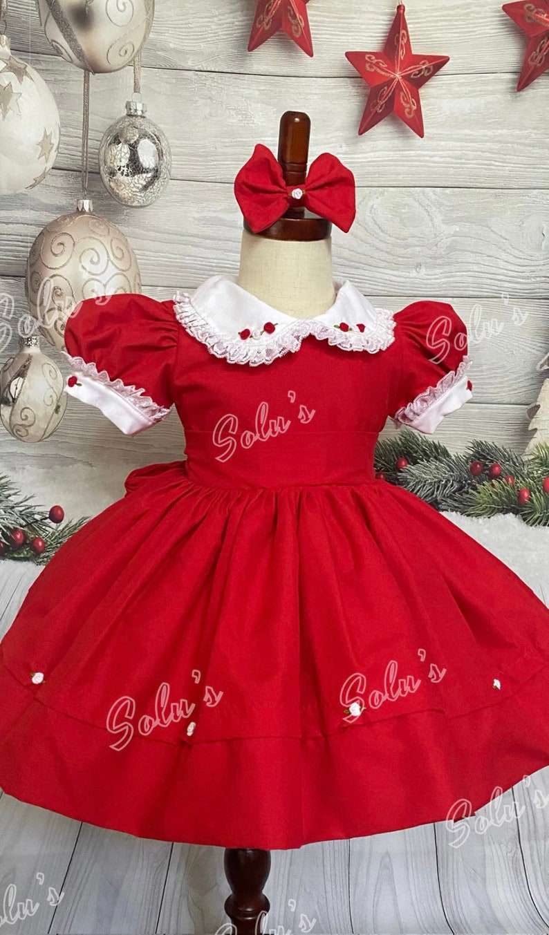 Smocked classic dress - HANDMADE IN USA 6-8WK TURNAROUND