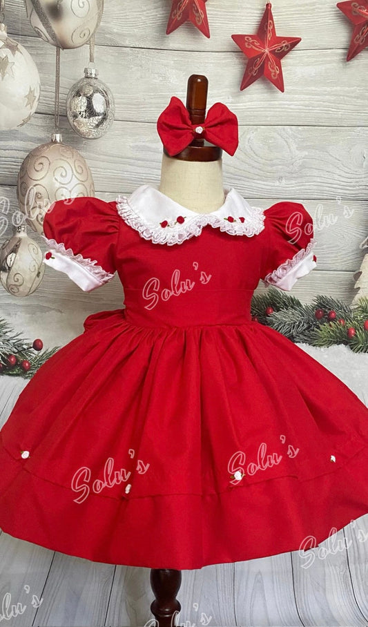 Smocked classic dress - HANDMADE IN USA 6-8WK TURNAROUND