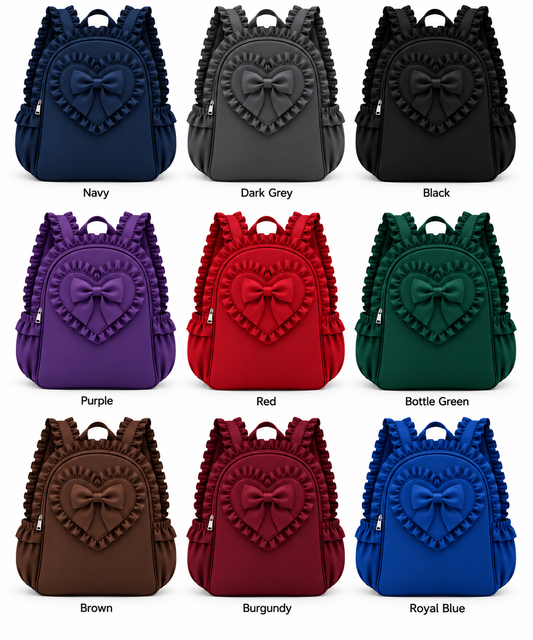 LPP SCHOOL UNIFORM - Frilly heart backpack (DELIVERY FEBRUARY)