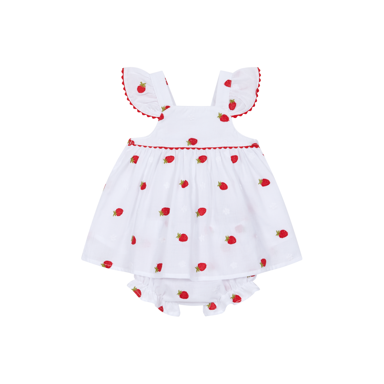 Deolinda girls pavlova strawberry baby dress set