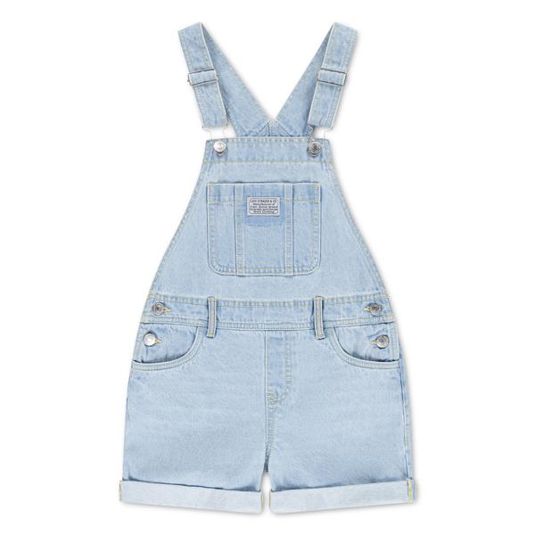 Levi's light wash denim shortalls